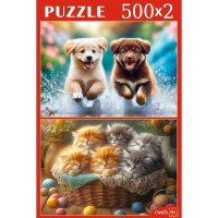 Рыжий кот Пазл 500 Набор пазлов 2 в 1. Пушистые любимцы П500-8808 Россия Рыжий кот Пазл 500 Набор пазлов 2 в 1. Пушистые любимцы П500-8808 Россия