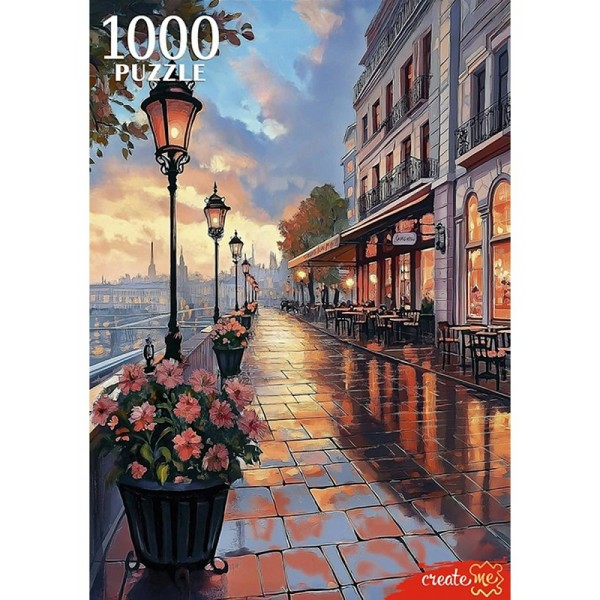 Рыжий кот Пазл 1000  Вечерний город Европы П1000-1962 Россия