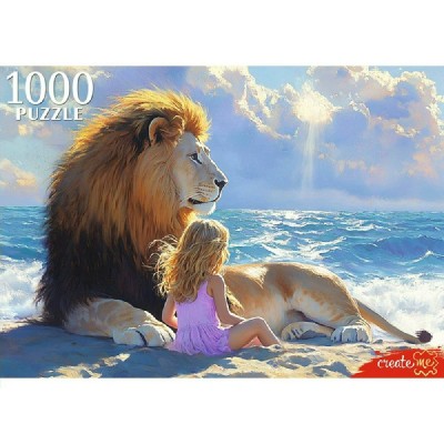 Рыжий кот Пазл 1000 Девочка и лев П1000-1968 Россия Рыжий кот Пазл 1000 Девочка и лев П1000-1968 Россия