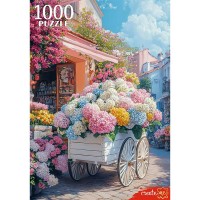 Рыжий кот Пазл 1000  Цветочная лавка П1000-1966 Россия