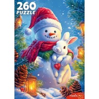 Рыжий кот Пазл 260 Снеговик П260-7612 Россия Рыжий кот Пазл 260 Снеговик П260-7612 Россия