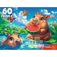 Рыжий кот Пазл 60 Капибары П60-5997 Россия Рыжий кот Пазл 60 Капибары П60-5997 Россия