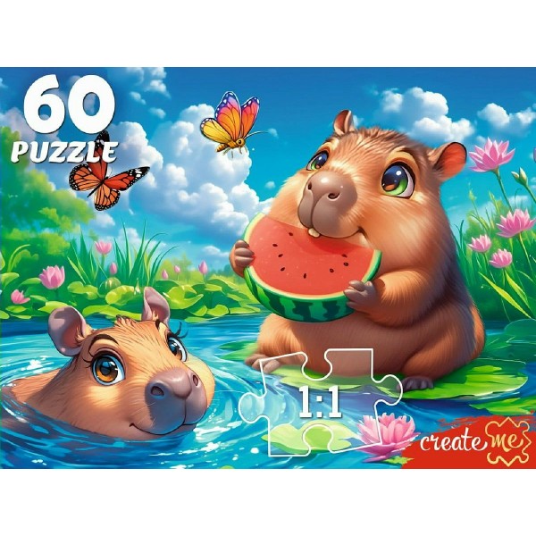 Рыжий кот Пазл 60  Капибары П60-5997 Россия