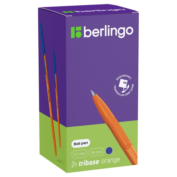 Ручка шариковая Tribase Orange синяя 0,7мм CBp_70910 Berlingo  265891