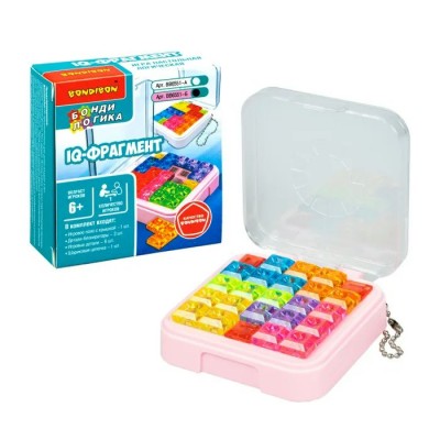 BONDIBON Игра 11 БондиЛогика Головоломка. IQ-Фрагмент, розовый ВВ6551-Б Китай
