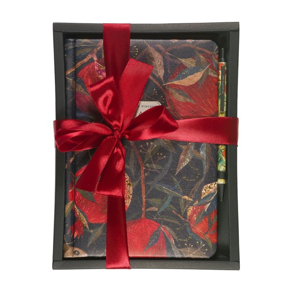 Набор подарочный Ежедневник недатированный А5+ линия, кожзам Гранат + ручка металлическая 3-744/02-5 Bruno Visconti