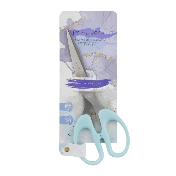Ножницы канцелярские 19см Primavera особо прочные ручки 60-0071 Bruno Visconti 12/144