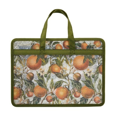 Папка на молнии А4 Flora Paradaise Oranges с окантовкой, с ручками 14-034/16 Bruno Visconti 12/144