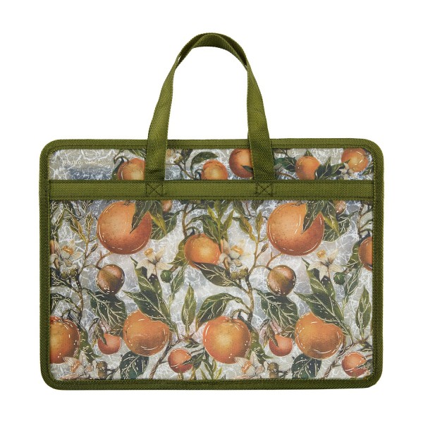 Папка на молнии А4 Flora Paradaise Oranges с окантовкой, с ручками 14-034/16 Bruno Visconti 12/144