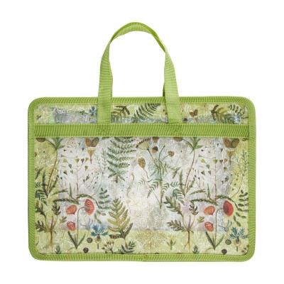 Папка на молнии А4 Flora Луговые травы с окантовкой, с ручками 14-034/15 Bruno Visconti 12/144