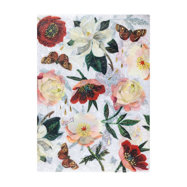 Папка уголок А4 Flora Пионы 14-038/11 Bruno Visconti 12/600