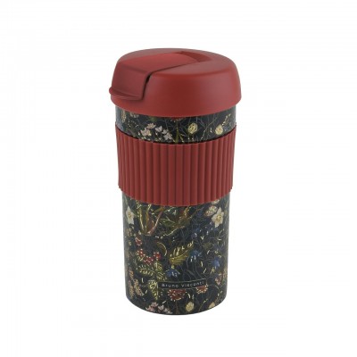 Хозяйственные товары Термокружка Flora Лесные ягоды 500мл металлическая с силиконовой вставкой 2-859/02 Bruno Visconti Хозяйственные товары Термокружка Flora Лесные ягоды 500мл металлическая с силиконовой вставкой 2-859/02 Bruno Visconti