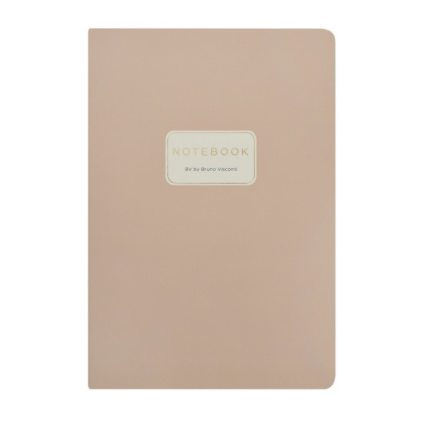 Тетрадь 40 листов А5 клетка Monocolor миндальный бежевая бумага, 70г/м2 7-40-1366/19 Bruno Visconti 24/144