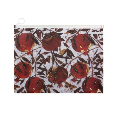 Папка на молнии А4 180мкм Flora Гранат Zip полупрозрачная 14-037/13 Bruno Visconti 6/240