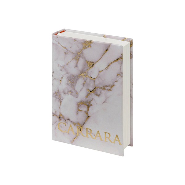 Ежедневник недатированный А7 208 листов линия, твердая обложка Carrara золотой срез, 80г/м2 3-814/02 Bruno Visconti 9/72