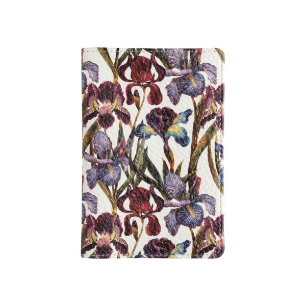 Обложка для паспорта 138х97мм Flora Ирисы кожзам 3-620/04 Bruno Visconti 6/24