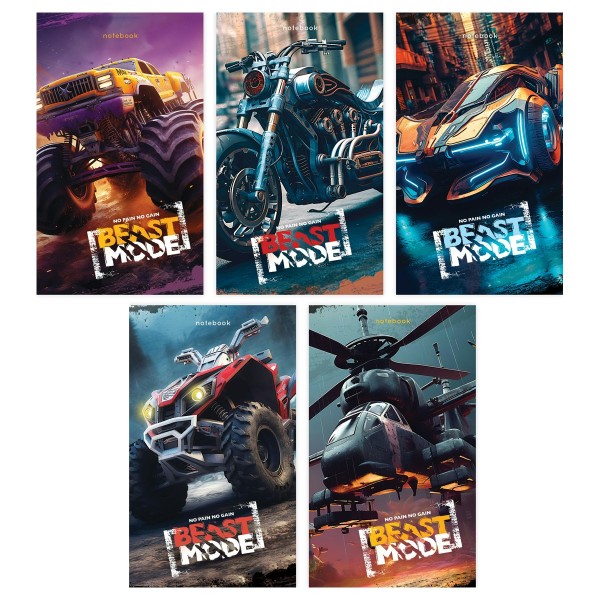 Блокнот 48 листов А7 клетка, склейка Men`s car Б7ск48 12765 BG  361232