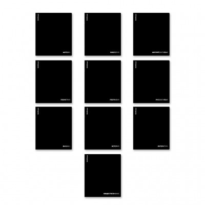 Тетрадь предметная 48 листов А5+ Black Diamond Набор 10шт пластиковая обложка, 60г/м2 65268 ErichKrause