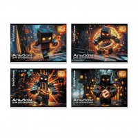 Альбом 12 листов для рисования А4 скоба Mine Block 100г/м2 63445 ErichKrause 4/80