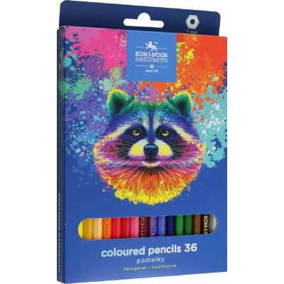 Карандаши цветные 36шт Racoon 3555036059KS Koh-I-Noor  387125