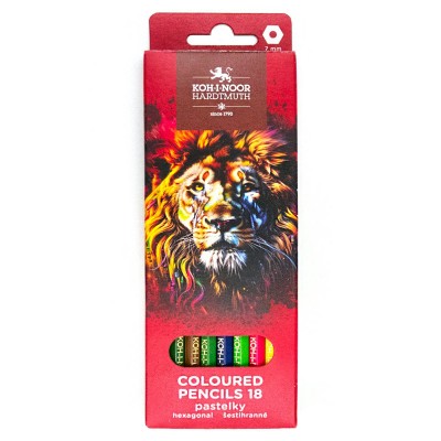Карандаши цветные 18шт Red lion 6-гранные, заточенные 3553018063KS Koh-I-Noor  376599
