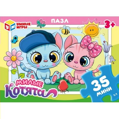 Умные игры Пазл-Мини 35 Милые котята Россия Умные игры Пазл-Мини 35 Милые котята Россия