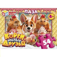 Умные игры Пазл 54  Корги и милые друзья  Россия