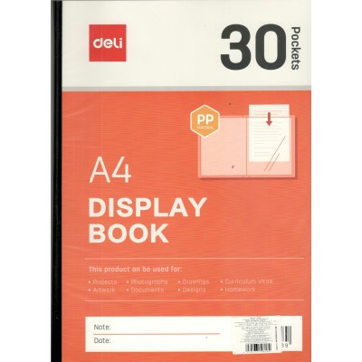 Папка 30 вкладышей A4 антистатичные вкладыши, красный Deli 36/72 EF935 Папка 30 вкладышей A4 антистатичные вкладыши, красный Deli 36/72 EF935