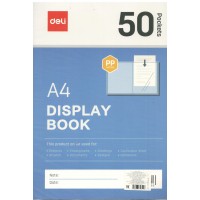 Папка 50 вкладышей A4 антистатичные вкладыши, синий Deli 36/72 EF936 Папка 50 вкладышей A4 антистатичные вкладыши, синий Deli 36/72 EF936