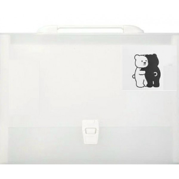 Папка портфель А4 13 отделений белый  Deli 12/48 EF629