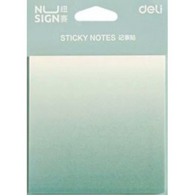 Блок клей 74х74 60 листов Nusign эффект градиента, зеленый Deli 36/288 ENS357-GR Блок клей 74х74 60 листов Nusign эффект градиента, зеленый Deli 36/288 ENS357-GR