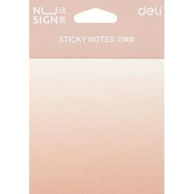 Блок клей 74х74 60 листов Nusign эффект градиента, розовый Deli 36/288 ENS357-PK Блок клей 74х74 60 листов Nusign эффект градиента, розовый Deli 36/288 ENS357-PK