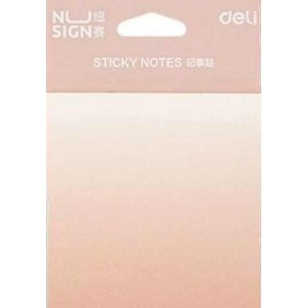 Блок клей 74х74 60 листов Nusign эффект градиента, розовый  Deli 36/288 ENS357-PK