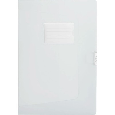 Папка  - короб пластиковая А4 35мм Transparent прозрачный  Deli 12/48 63210