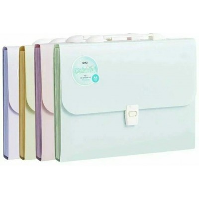 Папка портфель А4 13 отделений Colorful ассорти Deli 12/48 EF613 Папка портфель А4 13 отделений Colorful ассорти Deli 12/48 EF613