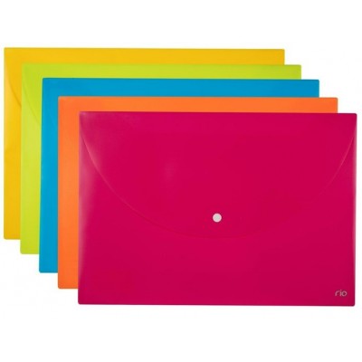 Папка конверт на кнопке А4 Rio ассорти Deli 10/200 EF10202 Папка конверт на кнопке А4 Rio ассорти Deli 10/200 EF10202