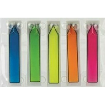 Блок клей -закладки 44х12 5 цветов х20 листов, пластиковые  Deli 24/288 ЕА10202