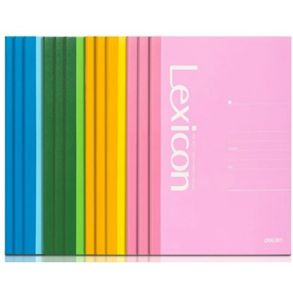 Тетрадь 40 листов А5 линия ассорти  Deli 12/240 7668