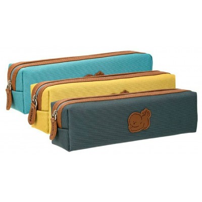 Пенал 1 отделение мягкий 21х5,5х5см брезент, ассорти Deli 24/96 67030 Пенал 1 отделение мягкий 21х5,5х5см брезент, ассорти Deli 24/96 67030