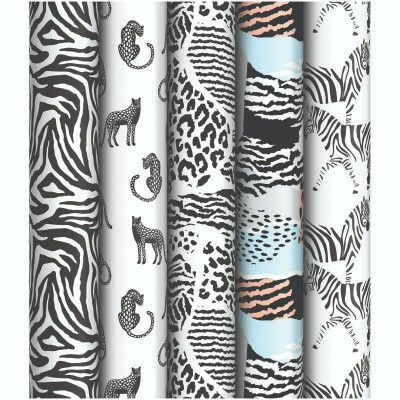 MESHU/Бумага упаковочная  крафт. ArtSpace Анималистичный принт 70 х 100 см/К100_40603/ассорти 5 дизайнов