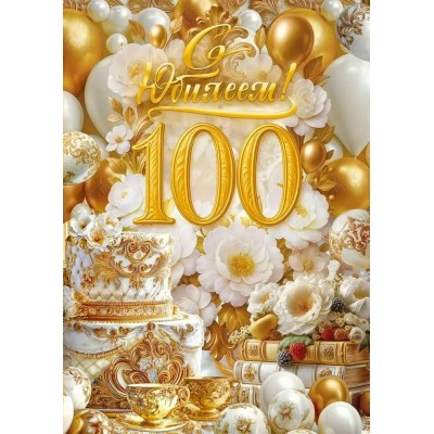 Открытая планета/Открытка С Юбилеем! 100 лет/90001783/