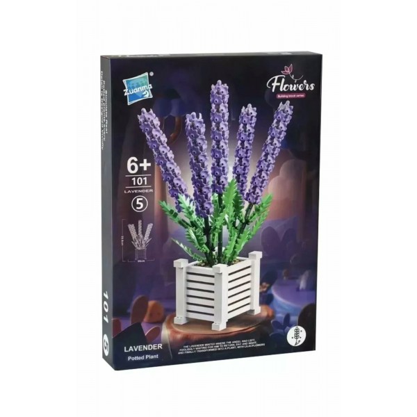 NoName Игрушка 101  Конструктор. Лаванда 101 деталь KNS2017 Китай