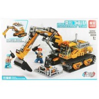 NoName Игрушка 537  Конструктор. Строительная техника 537 деталей KNS2078 Китай