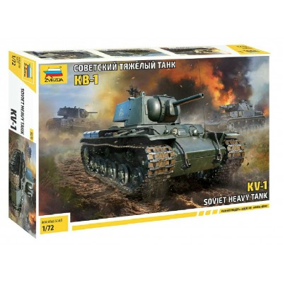 Сборная модель пластиковая Советский танк КВ-1 149 деталей 5070 Звезда