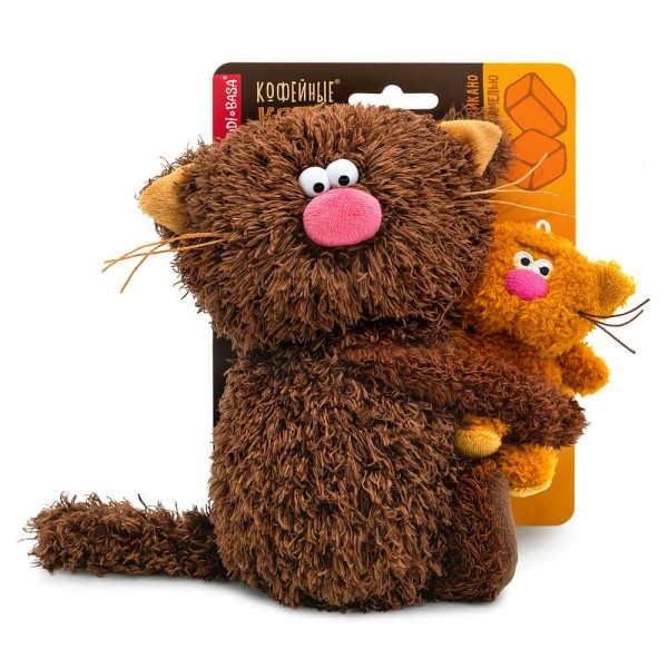 Budi Basa Игрушка  КофКот Сиропчики. Кот Американо с карамелью, мягкая, 16 см CCat16-23 Россия