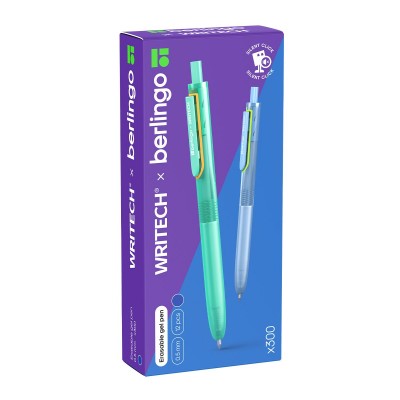 Ручка гелевая Пиши-Стирай Writech.x300 синяя 0,5мм silent click CGp_55221 Berlingo  374581