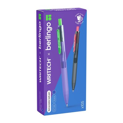 Ручка гелевая Writech.x105 синяя 0,7мм silent click CBm_77516 Berlingo  374576