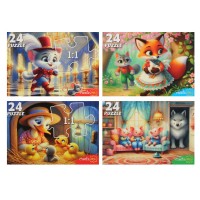 Рыжий кот Пазл 24  Интересные сказки П24-3468 Россия ассортимент