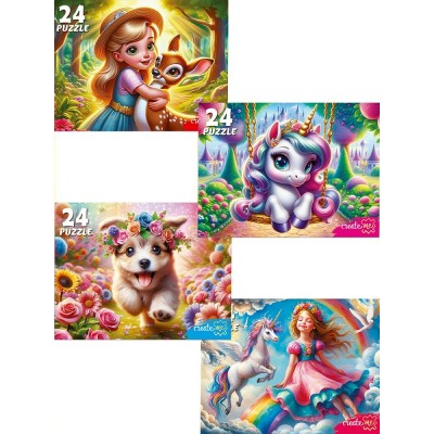 Рыжий кот Пазл 24  Пазлы для девочек П24-3467 Россия ассортимент