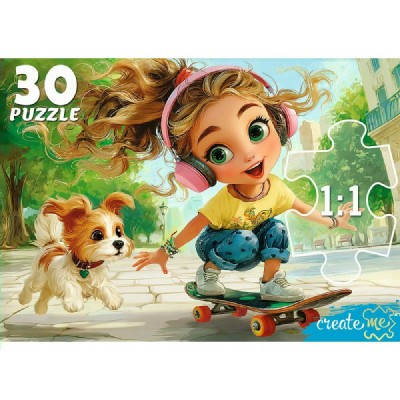 Рыжий кот Пазл 30  Крутая девочка ПУ30-3179 Россия